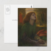 Beata Beatrix van Dante Gabriel Rossetti Briefkaart (Voorkant / Achterkant)