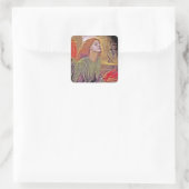 Beata Beatrix Vierkante Sticker (Tas)