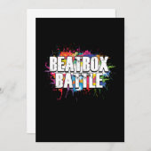 Beatbox Battle Graffiti Beatboxer DJ Rap Hiphop Gi Kaart (Voorkant / Achterkant)
