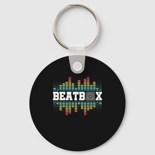 Beatbox Hiphop Geluid Beatboxer Rap Muziek DJ Cade Sleutelhanger (Voorkant)