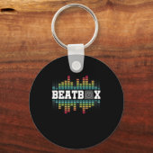 Beatbox Hiphop Geluid Beatboxer Rap Muziek DJ Cade Sleutelhanger (Voorkant)