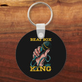 Beatbox King Microphone Rap Hiphop Beatboxer Gift Sleutelhanger (Voorkant)