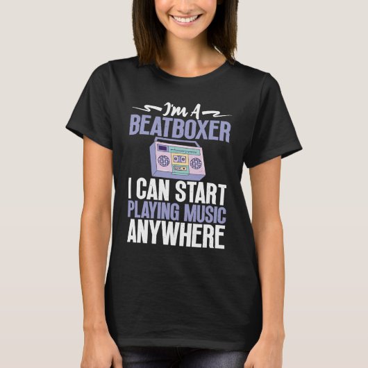 Beatboxer Playing Music Beatbox Beatboxing T-shirt (Voorkant)