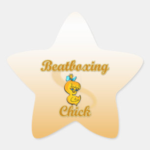 Beatboxing Chick Ster Sticker