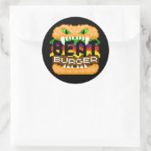 Beatburger bijt terug Monster Logo Sticker (Tas)