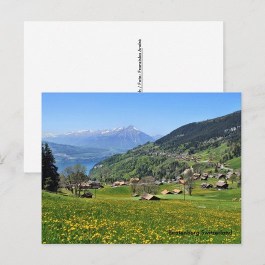 Beatenberg Zwitserland Briefkaart (Voorkant / Achterkant)
