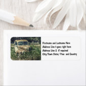 Beater Antiek Werk Vrachtwagen op Boerderij Etiket (Insitu)