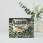 Beater  Antiek Work Truck op Boerderij Briefkaart (Staand voorkant)