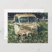 Beater  Antiek Work Truck op Boerderij Briefkaart (Voorkant / Achterkant)