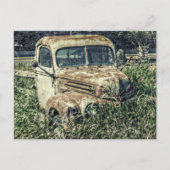 Beater  Antiek Work Truck op Boerderij Briefkaart (Voorkant)