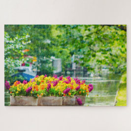 Beatiful bloemen met water, Nederland Legpuzzel