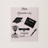 Beatiful Happy Afstuderen dag Legpuzzel (Verticaal)