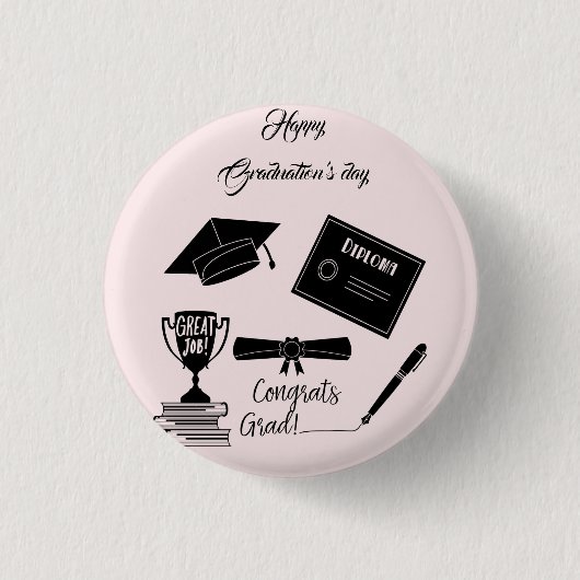 Beatiful Happy Afstuderen dag Ronde Button 3,2 Cm (Voorkant)