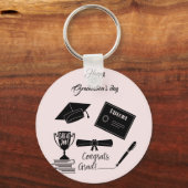 Beatiful Happy Afstuderen dag Sleutelhanger (Voorkant)