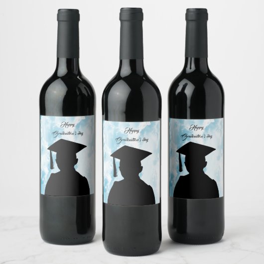 Beatiful Happy Afstuderen dag Wijn Etiket (Flessen)