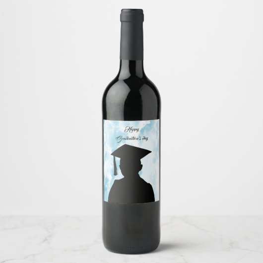 Beatiful Happy Afstuderen dag Wijn Etiket (Voorkant)