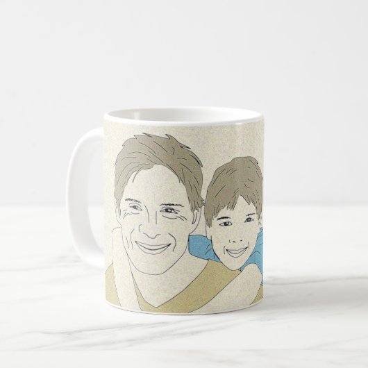 Beatiful Happy Vaderdag Koffiemok (Voorkant links)