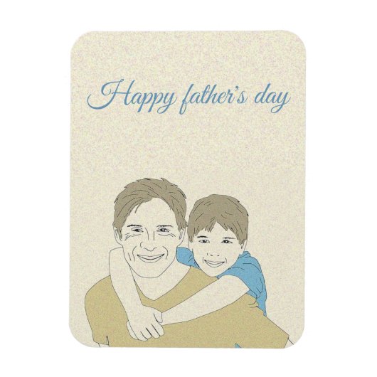 Beatiful Happy Vaderdag Magneet (Verticaal)