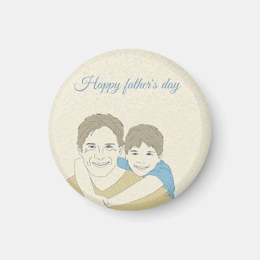 Beatiful Happy Vaderdag Magneet (Voorkant)