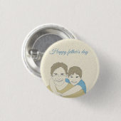 Beatiful Happy Vaderdag Ronde Button 3,2 Cm (Voorkant /achterkant)