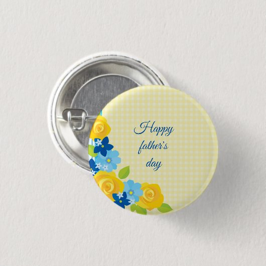 Beatiful Happy Vaderdag Ronde Button 3,2 Cm (Voorkant /achterkant)