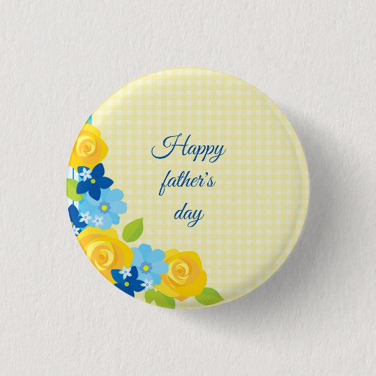 Beatiful Happy Vaderdag Ronde Button 3,2 Cm (Voorkant)