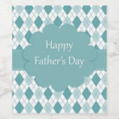 Beatiful Happy Vaderdag Wijn Etiket (Enkel label)