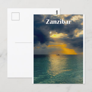 Beatiful landscape of Zanzibar Briefkaart