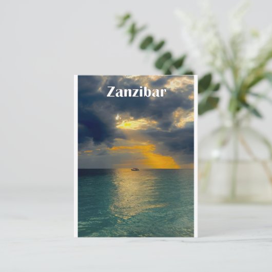 Beatiful landscape of Zanzibar Briefkaart (Staand voorkant)