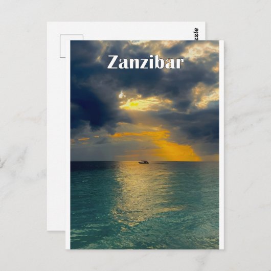 Beatiful landscape of Zanzibar Briefkaart (Voorkant / Achterkant)