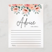 Beatiful Water Color Flowers Garden Baby Shower (Voorkant)