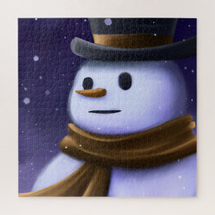 Beatiful Winter Snowman Puzzle Legpuzzel