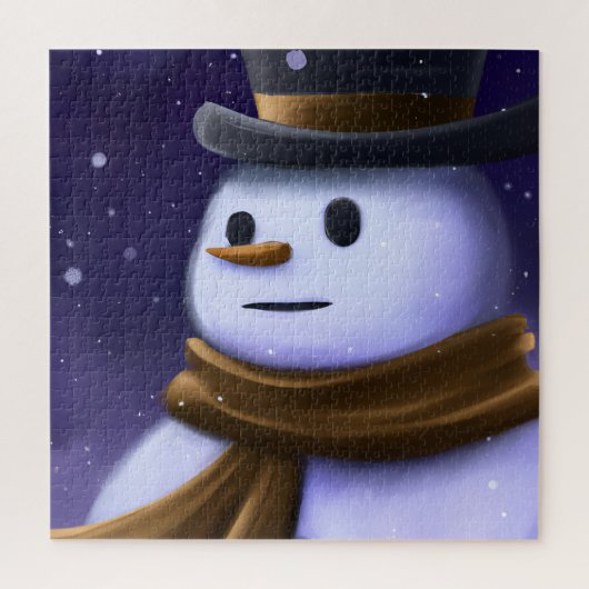 Beatiful Winter Snowman Puzzle Legpuzzel (Verticaal)