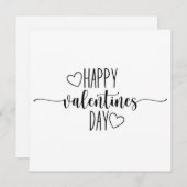Beatifull minimalist editable valentine card feestdagenkaart (Voorkant / Achterkant)