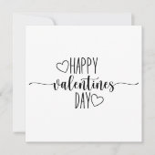 Beatifull minimalist editable valentine card feestdagenkaart (Voorkant)
