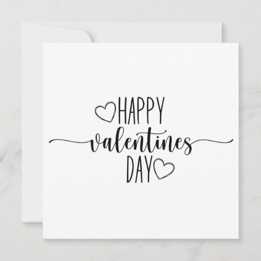 Beatifull minimalist editable valentine card feestdagenkaart (Voorkant)