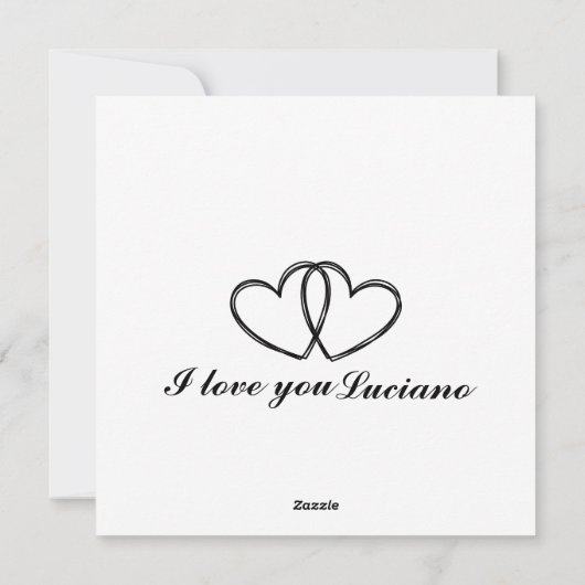 Beatifull minimalist editable valentine card feestdagenkaart (Achterkant)