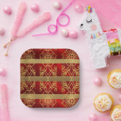 Beatig Bord voor rood en gouden kerstpapier (Feest)