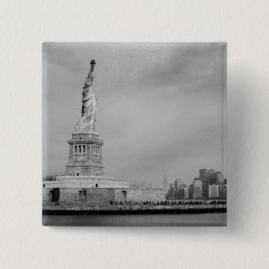 Beatig NYC Vierkante Button 5,1 Cm (Voorkant)