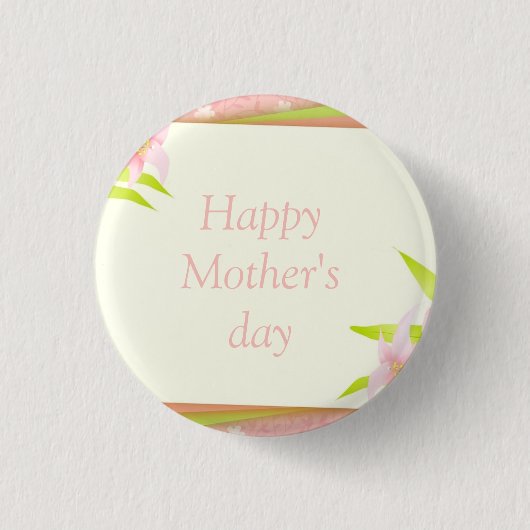 Beatige Moederdag Ronde Button 3,2 Cm (Voorkant)