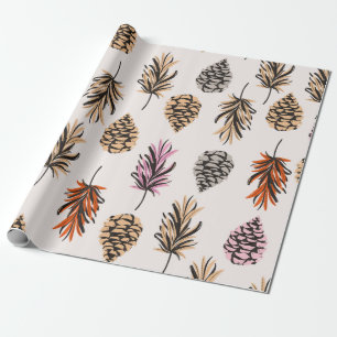Beatige  naadloze kleurenherfstelementen van cadeaupapier