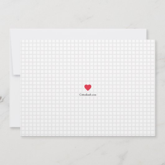 Beating Heart Foto Zwangerschap Aankondiging Aange (Achterkant)