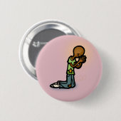 beatitude-knop. ronde button 5,7 cm (Voorkant /achterkant)