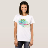 Beatitude Quote met Butterflies en Blossom T-shirt (Voorkant volledig)