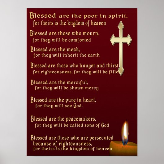 Beatitudes art poster (Voorkant)