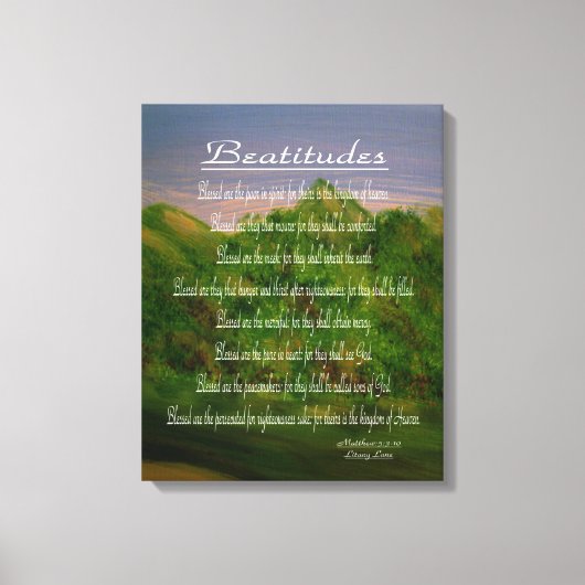 Beatitudes Canvas Afdruk (Voorkant)
