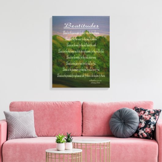 Beatitudes Canvas Afdruk (Insitu (Woonkamer))