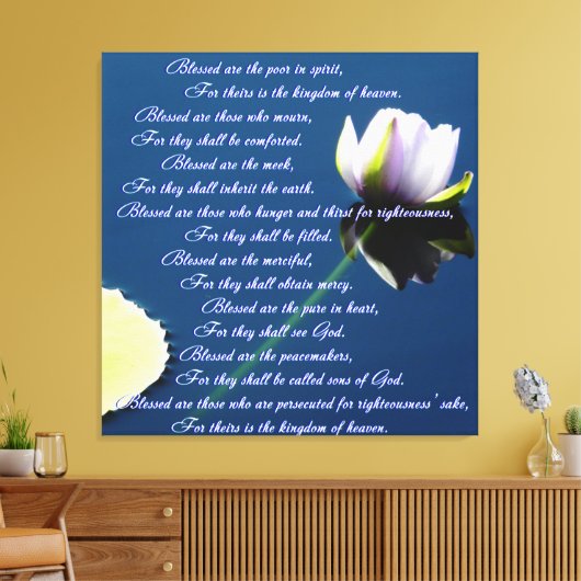 Beatitudes Canvas Afdruk (Insitu (Woonkamer))