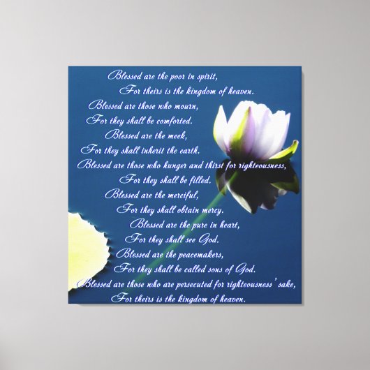 Beatitudes Canvas Afdruk (Voorkant)
