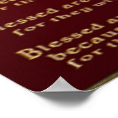 Beatitudes Christelijk poster (Hoek)